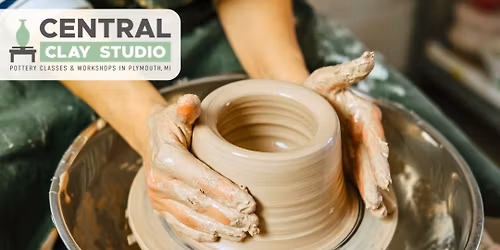 One Time Pottery Wheel Class - Nov & Dec Dates at Central Clay Studio