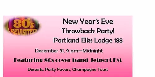 Throwback 80s at the Portland Elks Dance Party