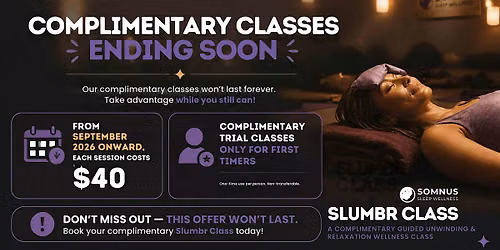 The Slumbr Experience \u2014 A Guided Unwinding & Relaxation Wellness Class