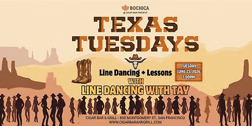 Texas Tuesdays - Line Dancing with Tay - Tuesday, June 23, 2026