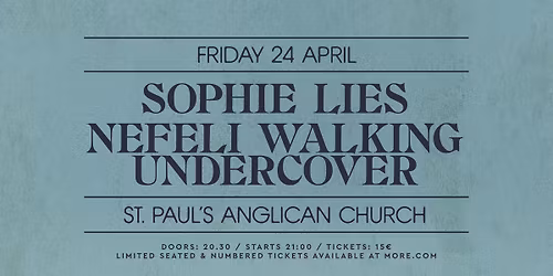 Sophie Lies x Nefeli Walking Undercover at St.Paul's Anglican Church