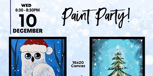 Christmas \ud83c\udf84 Paint Party Players @ Locker Room