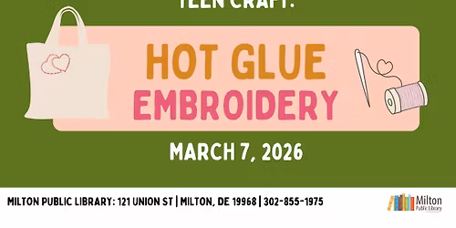 Teen Craft: Hot Glue Embroidery 