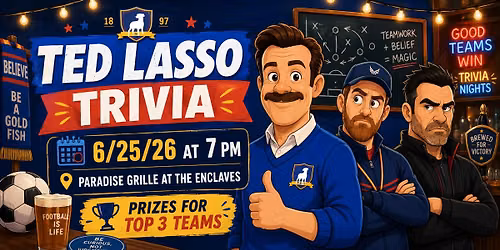 Puzzles' Ted Lasso Trivia @ Paradise Grille