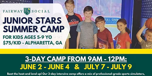 JUNIOR STARS SUMMER CAMP (AGES 5-9)
