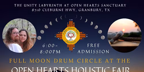 FULL MOON Drum Circle at the Open Hearts Psychic Holistic Fair!