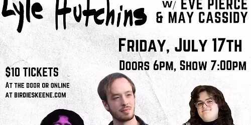 Lyle Hutchins w\/ Eve Pierce and May Cassidy- LIVE at Birdies!