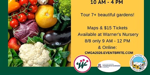 Master Gardeners' 2026 Garden Tour