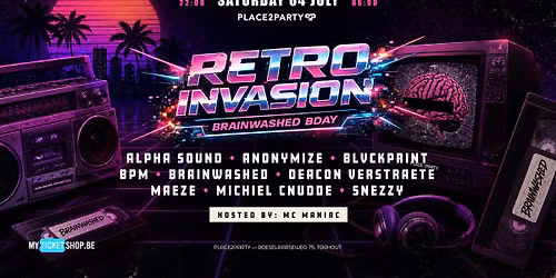 \u2718 P2P presents: RETRO INVASION \u2022 Zat 04.07 \u2718