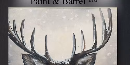 Sip & Paint - Snowy Stag \ud83c\udf84-Wolverhampton