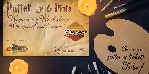 Potter-y & Pints \u26a1\ufe0f Playalinda Brewing X Space Coast Ceramics