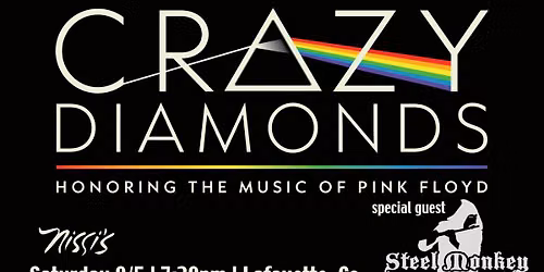 Crazy Diamonds \u201cPink Floyd Tribute\u201d with Steel Monkey \u201cJethro Tull Tribute\u201d