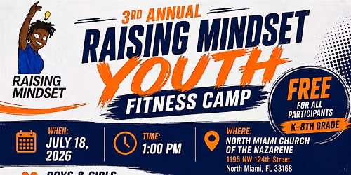 3rd Annual Raising Mindset Youth Fitness Camp