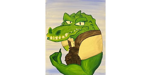Dungeon Crocodilian - Paint and Sip in Tyler | Classpop!\u2122
