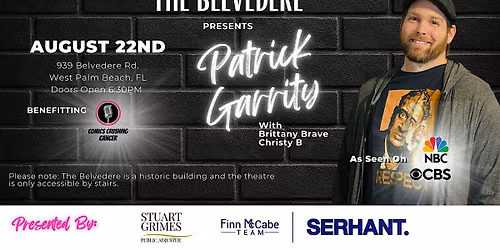 Comedian Patrick Garrity at The Belvedere