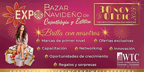 Expo Bazar Navide\u00f1o de Cosmetolog\u00eda y Est\u00e9tica