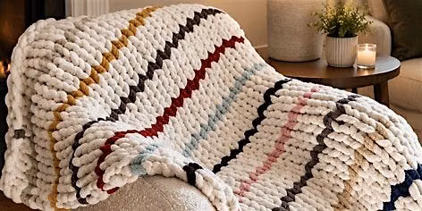 Chunky Knit Blanket Workshop | Lynette May, instructor