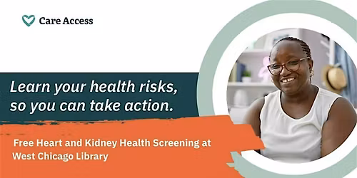 Free Heart & Kidney Health Screening at West Chicago Library