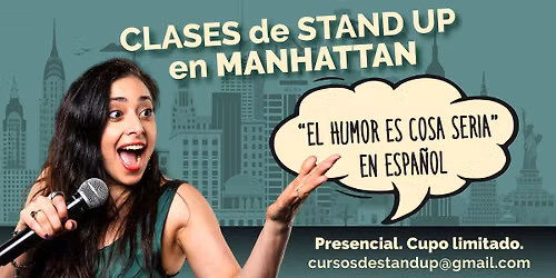 Aprende Stand up Comedy en espa\u00f1ol. "El humor es cosa seria"