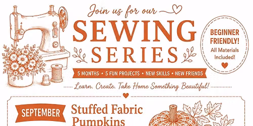 Stuffed Fabric Pumpkin Sewing Class