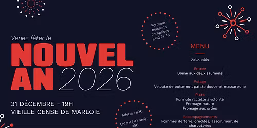 R\u00e9veillon Nouvel an 2026
