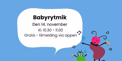Babyrytmik (gratis - med tilmelding i appen)