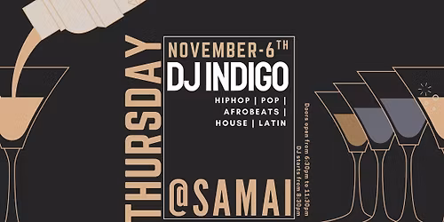 THURSDAY @Samai Distillery- DJ INDIGO