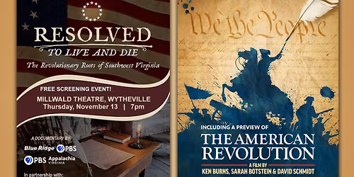 Resolved to Live and Die: The Revolutionary Roots of Southwest Virginia Screening Event