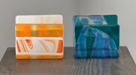 01\/21\/26 - Fused Glass - Napkin\/Mail Holders at Vision Arts Gallery
