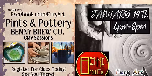Benny Brew Co. Pints and Pottery January