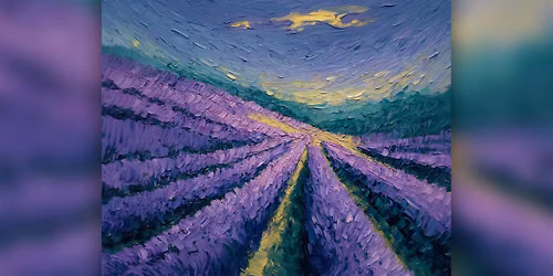 Lavender Field - Paint Along (& NA Sip)