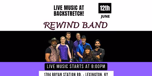 Rewind Band returns to BACKSTRETCH! 