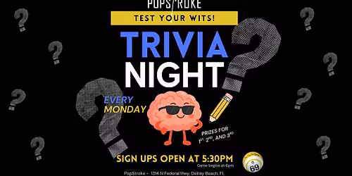 Trivia Mondays at PopStroke Delray