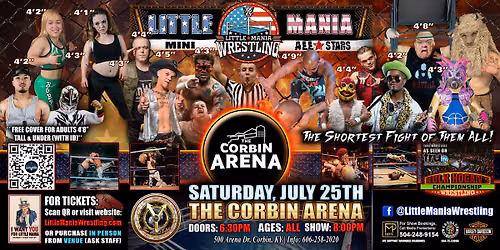 Corbin, KY - Little Mania Mini Wrestling @ Corbin Arena