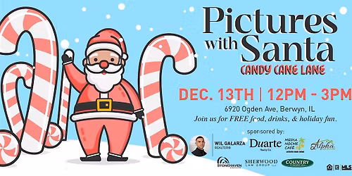 Pictures with Santa: Candy Cane Lane
