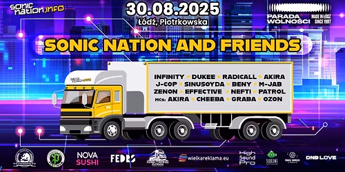SONIC NATION & FRIENDS \/\/ PARADA WOLNO\u015aCI 2025 \/\/ \u0141\u00f3d\u017a 30.08