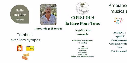 \ud83e\udd58 Couscous convivial La Fare Pour Tous avec Jo\u00ebl Yerpez ! \ud83d\udc9a