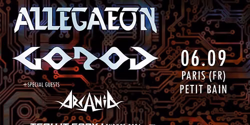 ALLEGAEON + GOROD + ABYSMAL DAWN \u2022 Paris \u2022 Petit Bain