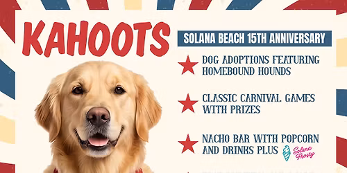 Kahoots Solana Beach 15th Anniversary Adoption Event
