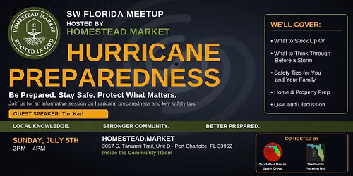 SW Florida Hurricane Preparedness Meetup