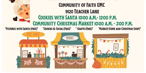 Cookies with Santa and Community Christmas Market