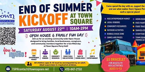 End of Summer Kickoff at Town Square