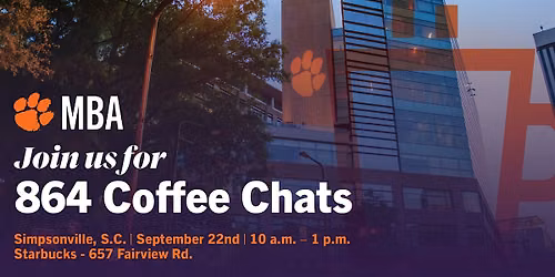 Clemson MBA Coffee Chats | Simpsonville