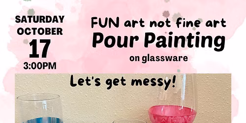 Pour Painting on Glassware
