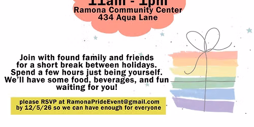 Ramona Pride Holiday Friendstravaganza