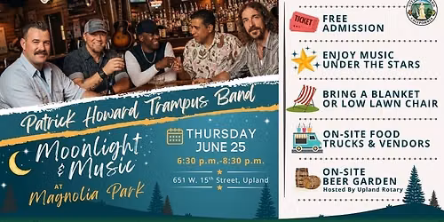 City Of Upland Moonlight & Music At Magnolia Park:  Patrick Howard Trampus Band