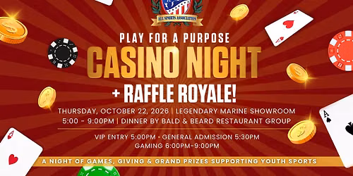 All Sports Association Presents: Casino Night & Raffle Royale