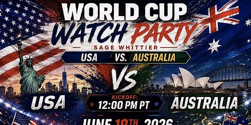 World Cup Watch Party: USA vs. Australia at Sage Whittier