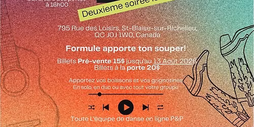 Soir\u00e9e de danse avec Danse en ligne P&P