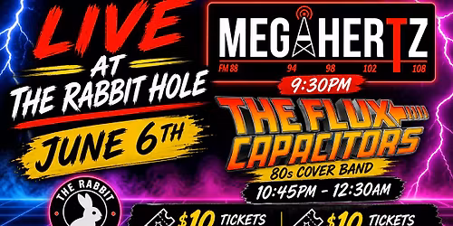 Megahertz & The Flux Capacitors Live @ The Rabbit Hole!